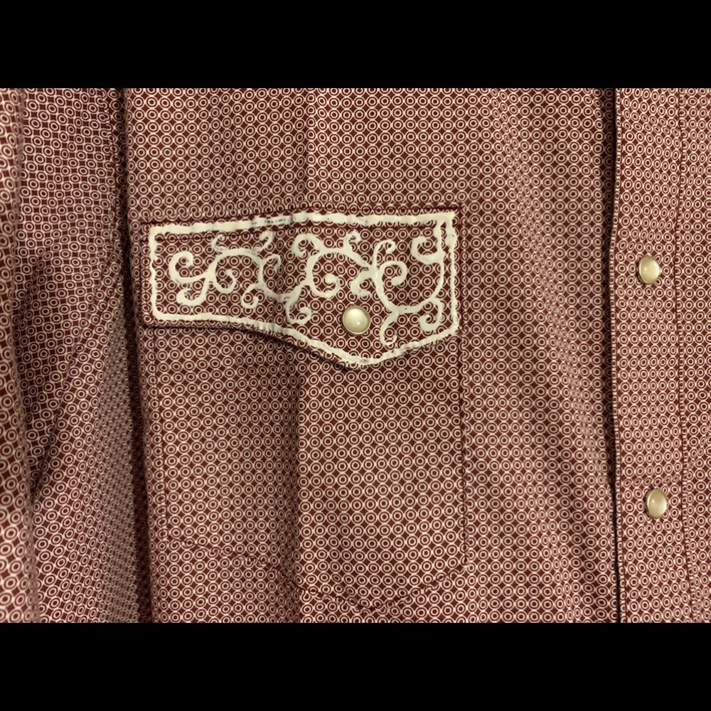 Vintage Embroidery Western Shirt LS see the fringe